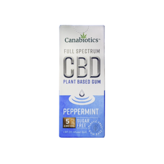 Canabiotics Full Spectrum CBD Gum - 5mg Peppermint CBD Oil